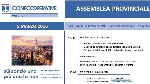Assemblea di Confcooperative Verona