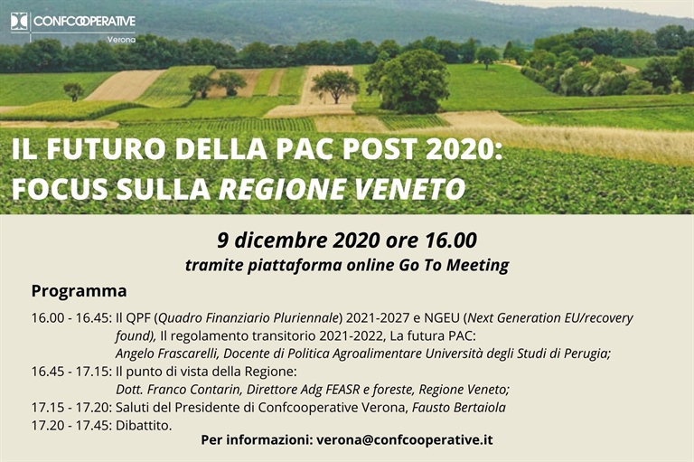Il Futuro della PAC post 2020: focus sulla Regione Veneto