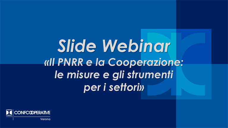 Slide Webinar "Il PNRR e la Cooperazione" 15/07/2021